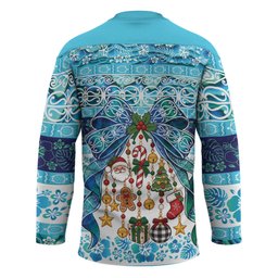 New Zealand Kowhai Ngutukaka Christmas Bow Hockey Jersey Meri Kirihimete