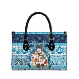 New Zealand Kowhai Ngutukaka Christmas Bow Leather Bag Meri Kirihimete