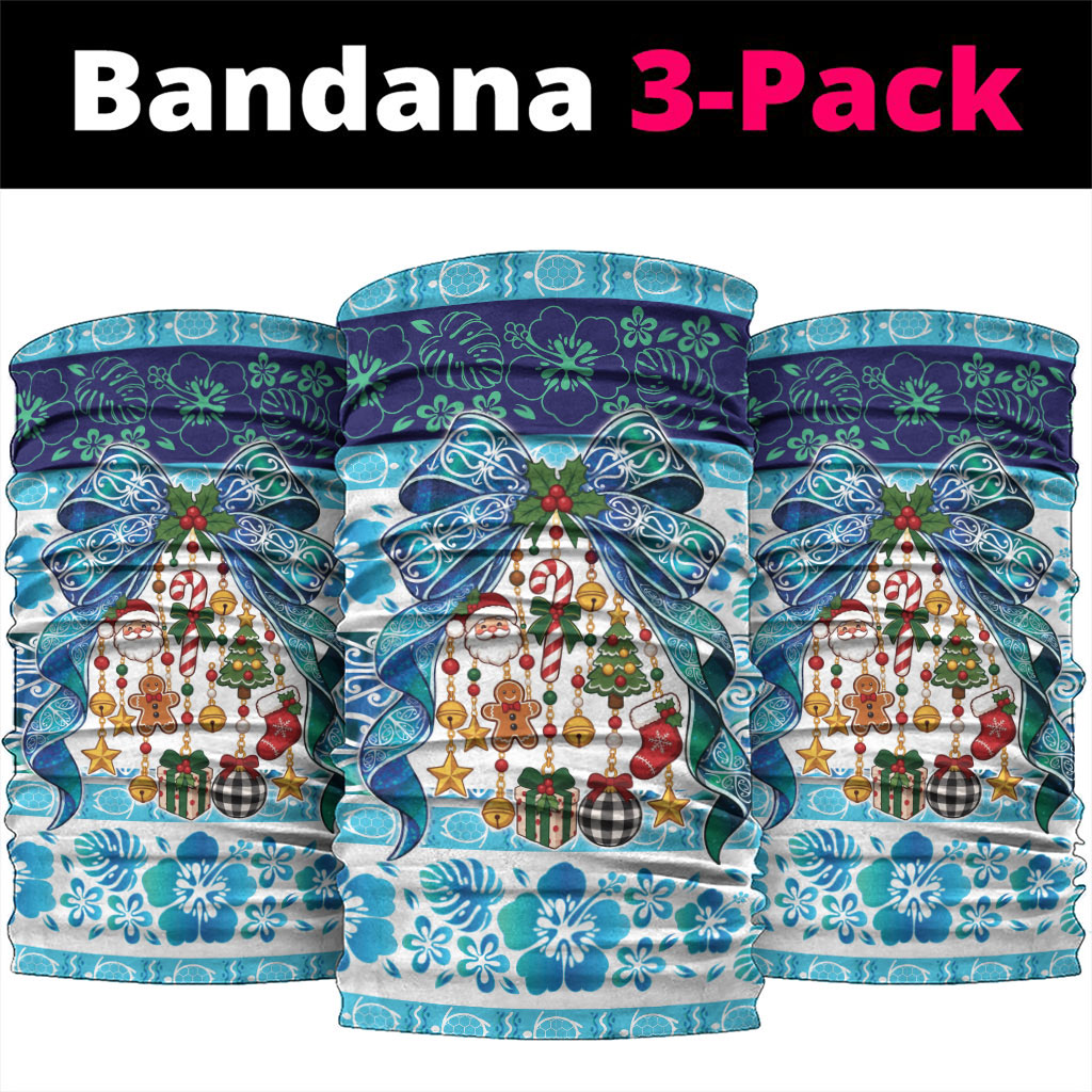New Zealand Kowhai Ngutukaka Christmas Bow Neck Gaiter Meri Kirihimete