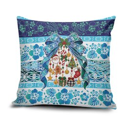 New Zealand Kowhai Ngutukaka Christmas Bow Pillow Cover Meri Kirihimete