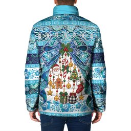 New Zealand Kowhai Ngutukaka Christmas Bow Padded Jacket Meri Kirihimete