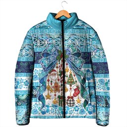 New Zealand Kowhai Ngutukaka Christmas Bow Padded Jacket Meri Kirihimete
