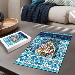 New Zealand Kowhai Ngutukaka Christmas Bow Puzzle Meri Kirihimete