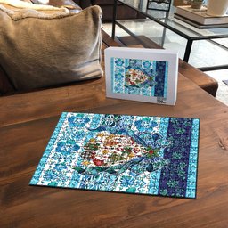 New Zealand Kowhai Ngutukaka Christmas Bow Puzzle Meri Kirihimete