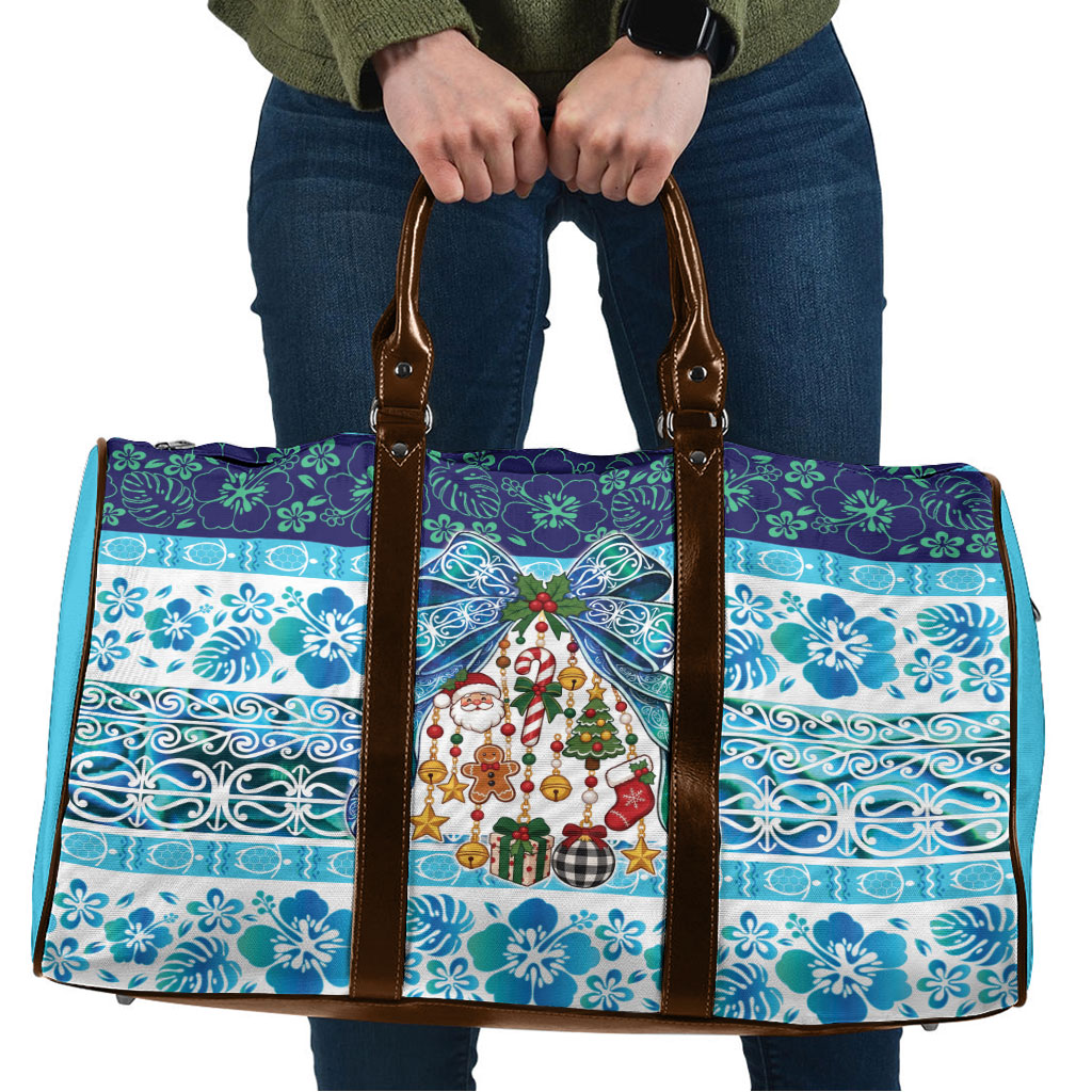 New Zealand Kowhai Ngutukaka Christmas Bow Travel Bag Meri Kirihimete
