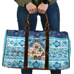New Zealand Kowhai Ngutukaka Christmas Bow Travel Bag Meri Kirihimete