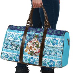 New Zealand Kowhai Ngutukaka Christmas Bow Travel Bag Meri Kirihimete