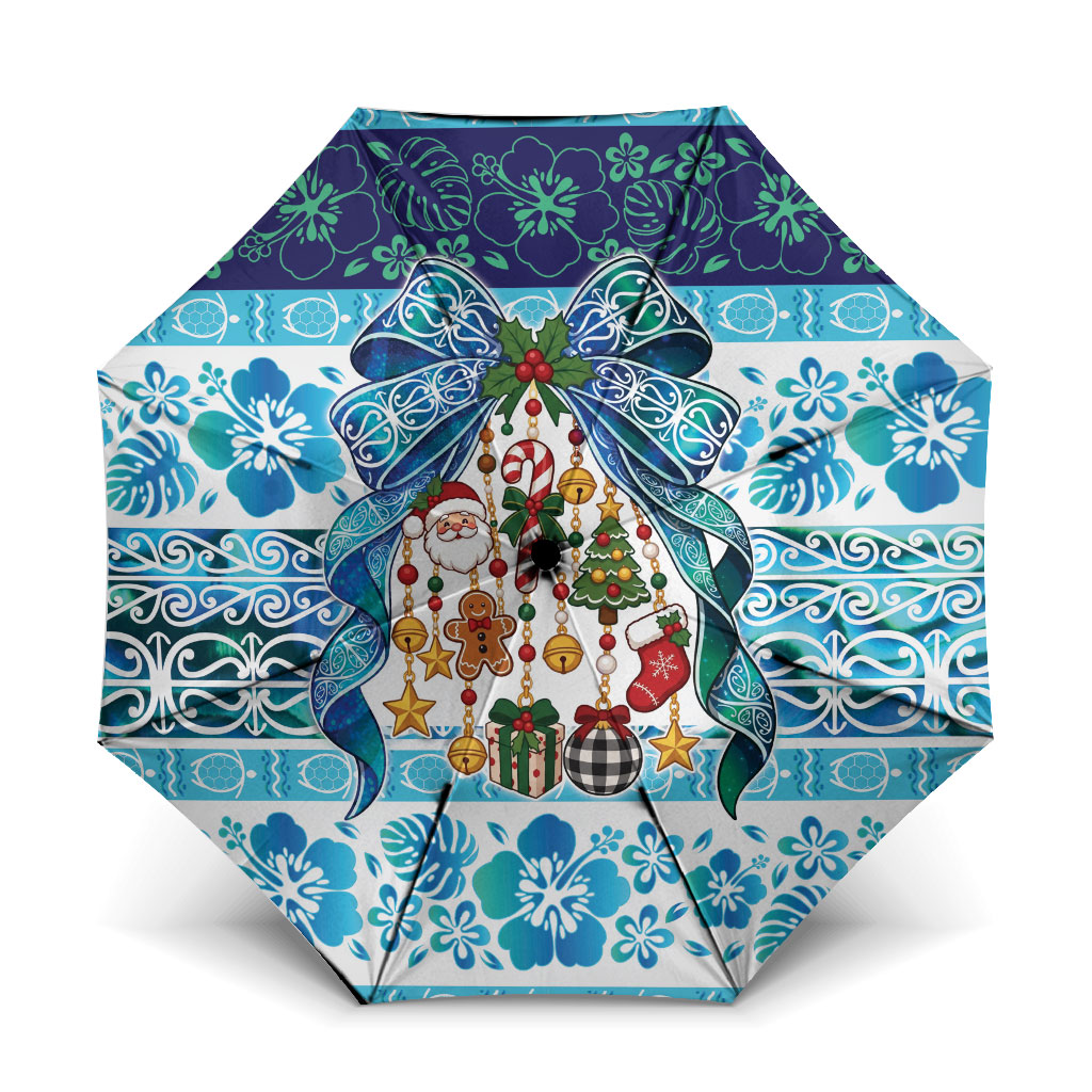 New Zealand Kowhai Ngutukaka Christmas Bow Umbrella Meri Kirihimete