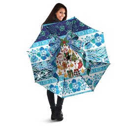 New Zealand Kowhai Ngutukaka Christmas Bow Umbrella Meri Kirihimete