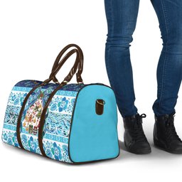 New Zealand Kowhai Ngutukaka Christmas Bow Travel Bag Meri Kirihimete