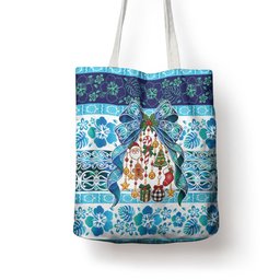 New Zealand Kowhai Ngutukaka Christmas Bow Tote Bag Meri Kirihimete