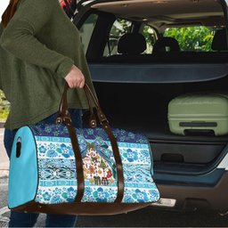 New Zealand Kowhai Ngutukaka Christmas Bow Travel Bag Meri Kirihimete