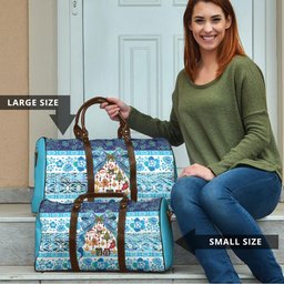 New Zealand Kowhai Ngutukaka Christmas Bow Travel Bag Meri Kirihimete