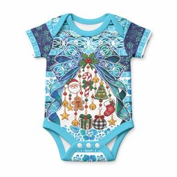 New Zealand Kowhai Ngutukaka Christmas Bow Baby Onesie Meri Kirihimete