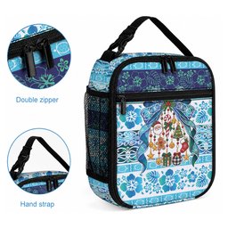 New Zealand Kowhai Ngutukaka Christmas Bow Lunch Bag Meri Kirihimete