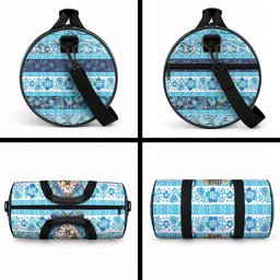 New Zealand Kowhai Ngutukaka Christmas Bow Duffle Bag Meri Kirihimete