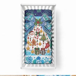 New Zealand Kowhai Ngutukaka Christmas Bow Baby Bed Cover Meri Kirihimete