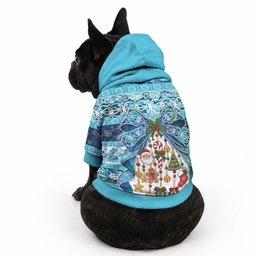 New Zealand Kowhai Ngutukaka Christmas Bow Pet Hoodie Meri Kirihimete
