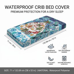 New Zealand Kowhai Ngutukaka Christmas Bow Baby Bed Cover Meri Kirihimete
