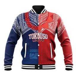 TokoUso Tonga Samoa Brothers Forever Custom Baseball Jacket Ulafala and Heilala Unity