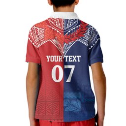 TokoUso Tonga Samoa Brothers Forever Custom Kid Polo Shirt Ulafala and Heilala Unity
