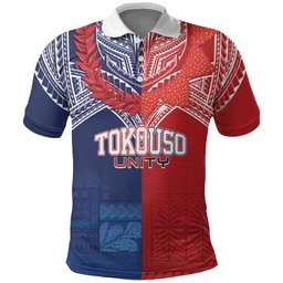 TokoUso Tonga Samoa Brothers Forever Custom Polo Shirt Ulafala and Heilala Unity