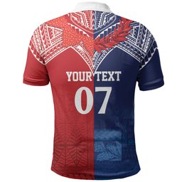 TokoUso Tonga Samoa Brothers Forever Custom Polo Shirt Ulafala and Heilala Unity