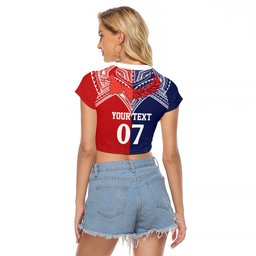 TokoUso Tonga Samoa Brothers Forever Custom Raglan Cropped T Shirt Ulafala and Heilala Unity