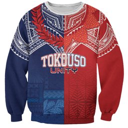 TokoUso Tonga Samoa Brothers Forever Custom Sweatshirt Ulafala and Heilala Unity