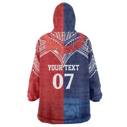 TokoUso Tonga Samoa Brothers Forever Custom Wearable Blanket Hoodie Ulafala and Heilala Unity
