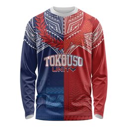 TokoUso Tonga Samoa Brothers Forever Custom Long Sleeve Shirt Ulafala and Heilala Unity