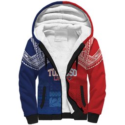 TokoUso Tonga Samoa Brothers Forever Custom Sherpa Hoodie Ulafala and Heilala Unity
