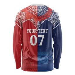 TokoUso Tonga Samoa Brothers Forever Custom Long Sleeve Shirt Ulafala and Heilala Unity