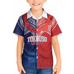 TokoUso Tonga Samoa Brothers Forever Custom Kid Hawaiian Shirt Ulafala and Heilala Unity