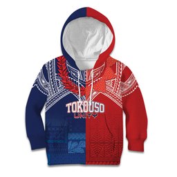 TokoUso Tonga Samoa Brothers Forever Custom Kid Hoodie Ulafala and Heilala Unity