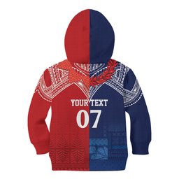 TokoUso Tonga Samoa Brothers Forever Custom Kid Hoodie Ulafala and Heilala Unity