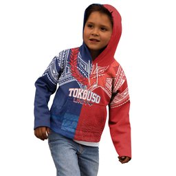 TokoUso Tonga Samoa Brothers Forever Custom Kid Hoodie Ulafala and Heilala Unity