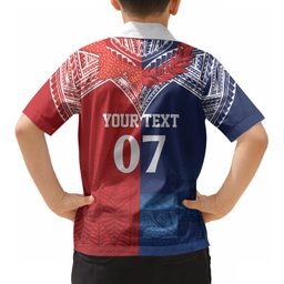 TokoUso Tonga Samoa Brothers Forever Custom Kid Hawaiian Shirt Ulafala and Heilala Unity