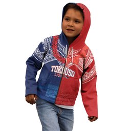 TokoUso Tonga Samoa Brothers Forever Custom Kid Hoodie Ulafala and Heilala Unity