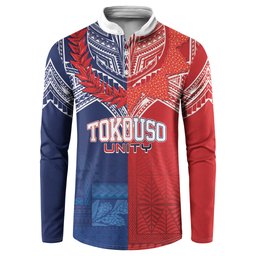 TokoUso Tonga Samoa Brothers Forever Custom Button Sweatshirt Ulafala and Heilala Unity