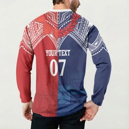 TokoUso Tonga Samoa Brothers Forever Custom Button Sweatshirt Ulafala and Heilala Unity