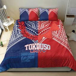 TokoUso Tonga Samoa Brothers Forever Bedding Set Ulafala and Heilala Unity
