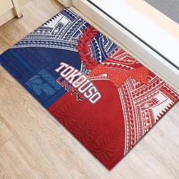 TokoUso Tonga Samoa Brothers Forever Rubber Doormat Ulafala and Heilala Unity