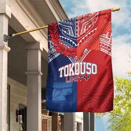 TokoUso Tonga Samoa Brothers Forever Garden Flag Ulafala and Heilala Unity