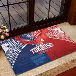 TokoUso Tonga Samoa Brothers Forever Rubber Doormat Ulafala and Heilala Unity