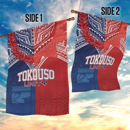 TokoUso Tonga Samoa Brothers Forever Garden Flag Ulafala and Heilala Unity