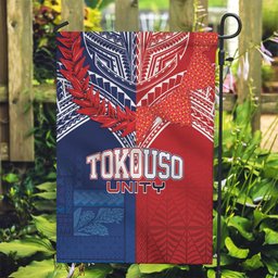 TokoUso Tonga Samoa Brothers Forever Garden Flag Ulafala and Heilala Unity