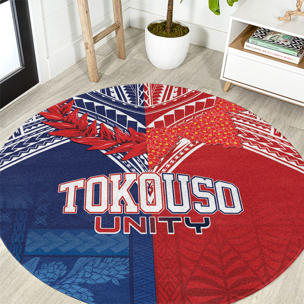 TokoUso Tonga Samoa Brothers Forever Round Carpet Ulafala and Heilala Unity