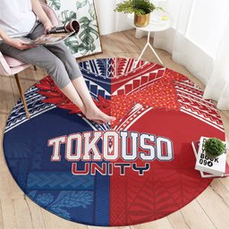TokoUso Tonga Samoa Brothers Forever Round Carpet Ulafala and Heilala Unity