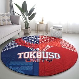 TokoUso Tonga Samoa Brothers Forever Round Carpet Ulafala and Heilala Unity